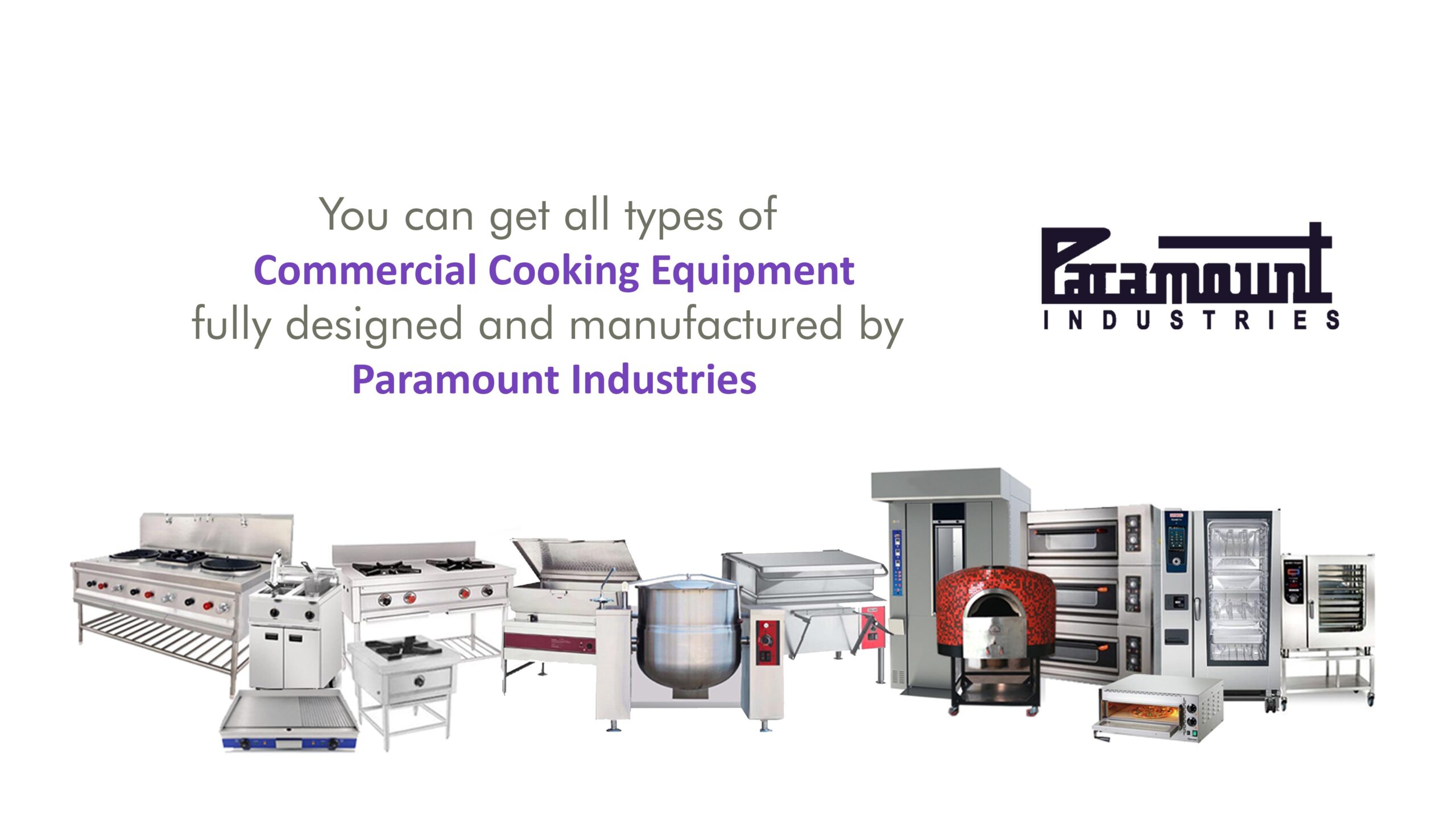 Commercial cooking equipment, Commercial oven, pizza oven, stone pizza oven, tilting brat pan, tilting boiler, two burner range, three burner range, dosa plate